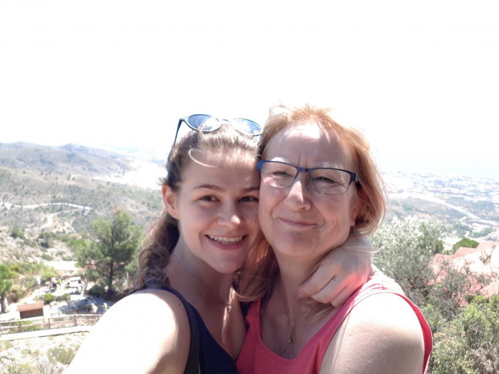 Mijn mama en ik in Zuid-Spanje