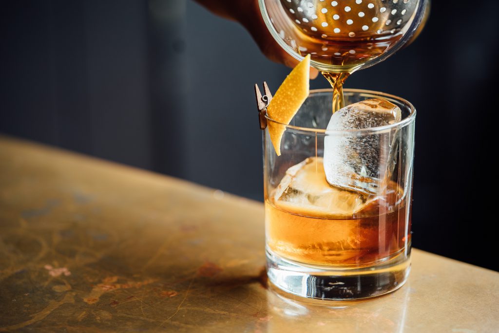 Rum cocktails op een rij
